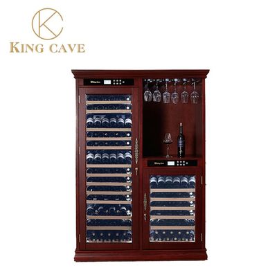 High End Wood Wine Cooler With Adjustable Temperature And Vacuum Insulation Door