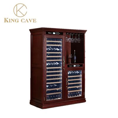 High End Wood Wine Cooler With Adjustable Temperature And Vacuum Insulation Door