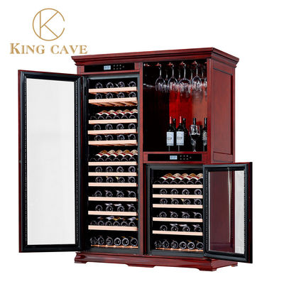 High End Wood Wine Cooler With Adjustable Temperature And Vacuum Insulation Door