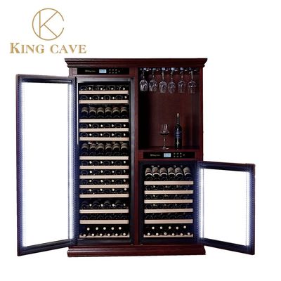 High End Wood Wine Cooler With Adjustable Temperature And Vacuum Insulation Door