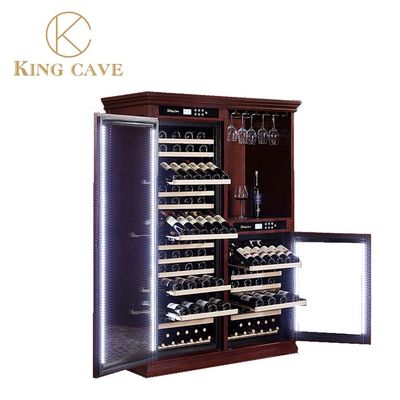 High End Wood Wine Cooler With Adjustable Temperature And Vacuum Insulation Door