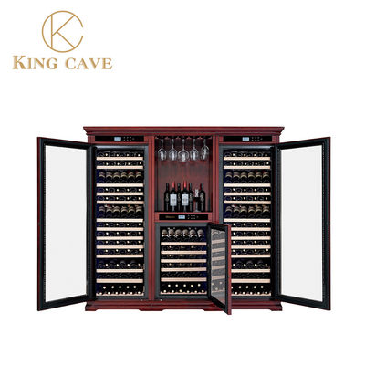 Temperature Control Professional Wooden Refrigerated Wine Cabinet