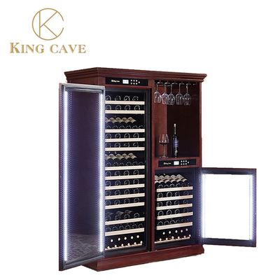 High End Wood Wine Cooler With Adjustable Temperature And Vacuum Insulation Door