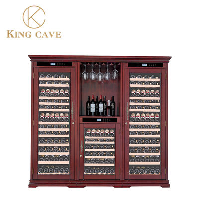 Temperature Control Professional Wooden Refrigerated Wine Cabinet