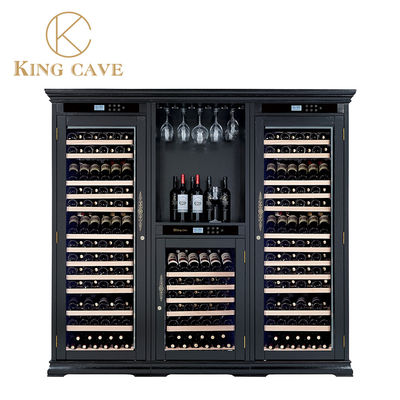 Temperature Control Professional Wooden Refrigerated Wine Cabinet