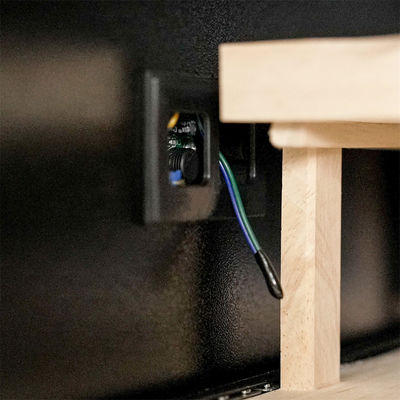 Exquisite Black Wood Cigar Cooler Humidor With Precision Climate Control