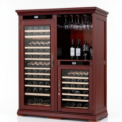 Touch Control Wine Cooler Cabinet with 286 Lbs Capacity