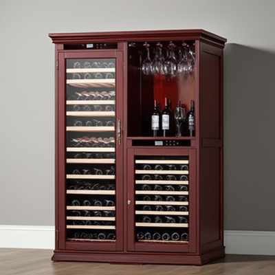 286 Lbs Hinged Door Wine Cooler Cabinet Perfect for Busy Bars and Restaurants