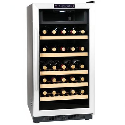 ভালো দাম High Capacity Wine Cooler Cabinet 286 Lbs Touch Control Locking Door for Wine Collection Display অনলাইন